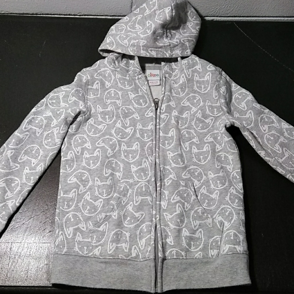Cat hoodie zip up